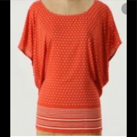 Odille Anthropologie Polka Dot Inside Cinch Tie Sleeveless Rayon Top - Picture 2 of 5